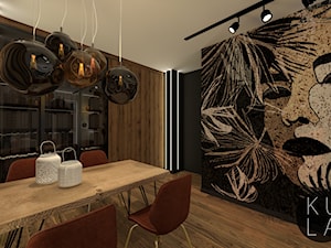 Nowoczesny salon w ciepłym klimacie - zdjęcie od studio KULA design | Rzeszów
