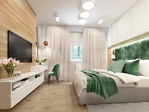 Sypialnia z zielenią. - zdjęcie od NEFA Architekci - Wnętrza