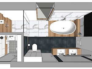 Łazienka Master - zdjęcie od NEFA Architekci - Wnętrza