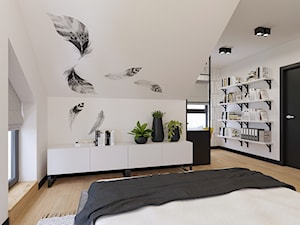 Sypialnia w projekcie KMB-01 - zdjęcie od NEFA Architekci - Wnętrza