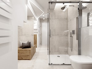 Łazienka pod schodami - zdjęcie od NEFA Architekci - Wnętrza
