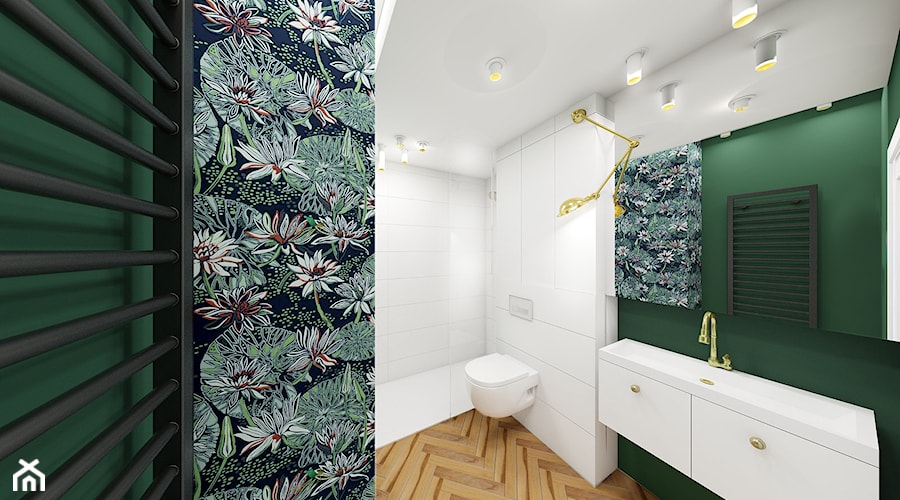 Emerald Bathroom - zdjęcie od NEFA Architekci - Wnętrza
