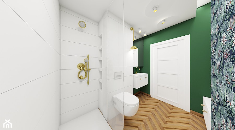 Emerald Bathroom - zdjęcie od NEFA Architekci - Wnętrza