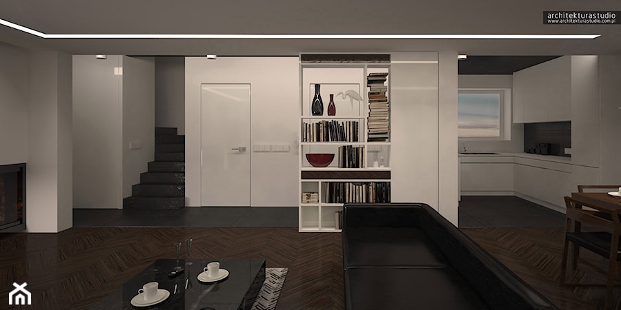 Wnętrze domu - Salon, styl nowoczesny - zdjęcie od architekturastudio architekt Bogdan Jarocki