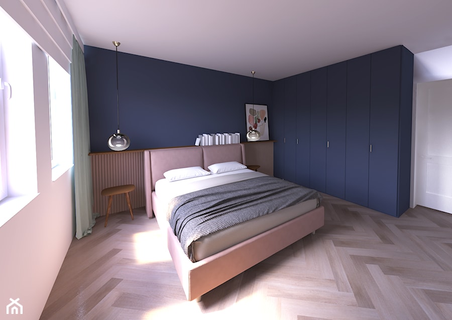 Kolorowe mieszkanie w Krakowie - Sypialnia, styl nowoczesny - zdjęcie od Re Design Group