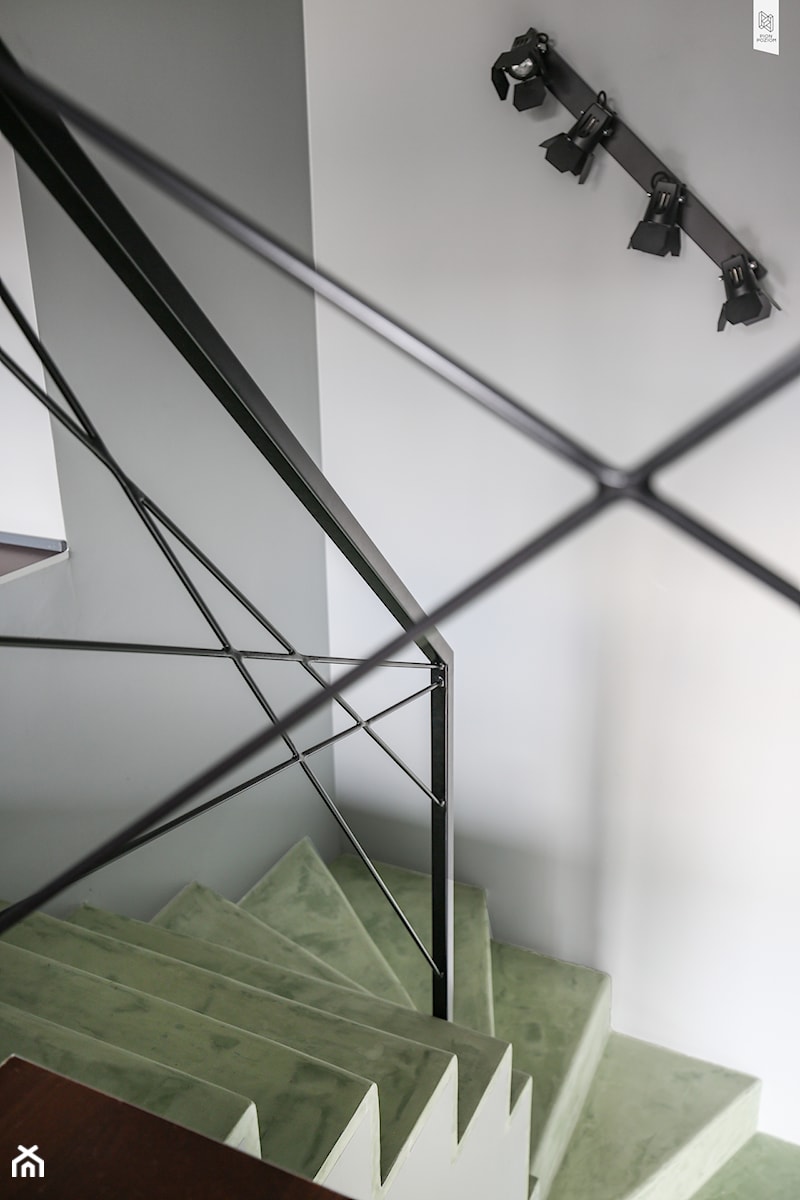 Męski apartament w Pruszkowie - Schody, styl minimalistyczny - zdjęcie od Anna Szuflicka