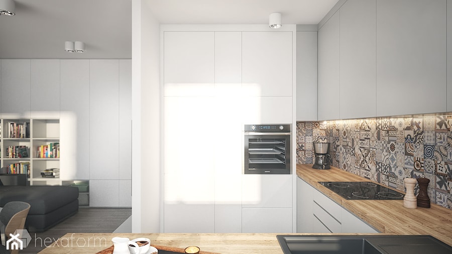 Mieszkanie 2+1. - Kuchnia, styl nowoczesny - zdjęcie od hexaform - projektowanie wnętrz