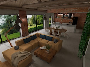 Dom stodoła - Salon, styl industrialny - zdjęcie od DECOLOOK