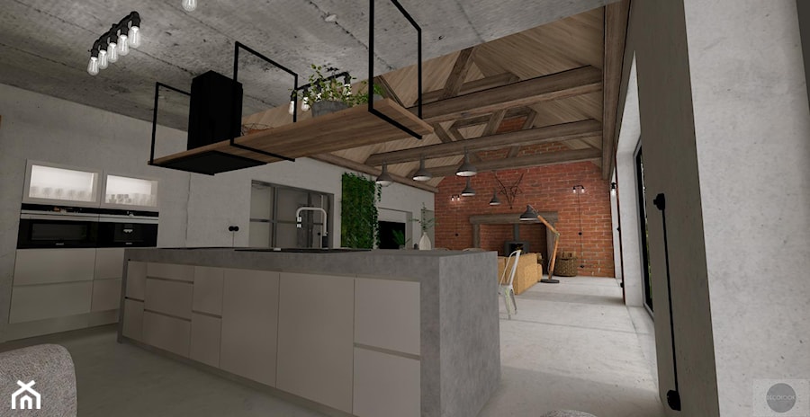 Dom stodoła - Kuchnia, styl industrialny - zdjęcie od DECOLOOK