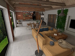Dom stodoła - Salon, styl industrialny - zdjęcie od DECOLOOK