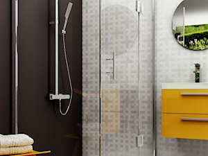 Industrialna łazienka - Mała bez okna z lustrem łazienka, styl industrialny - zdjęcie od DEANTE