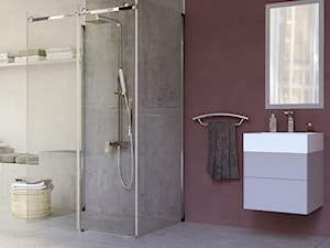 Beton w łazience - Średnia łazienka, styl nowoczesny - zdjęcie od DEANTE