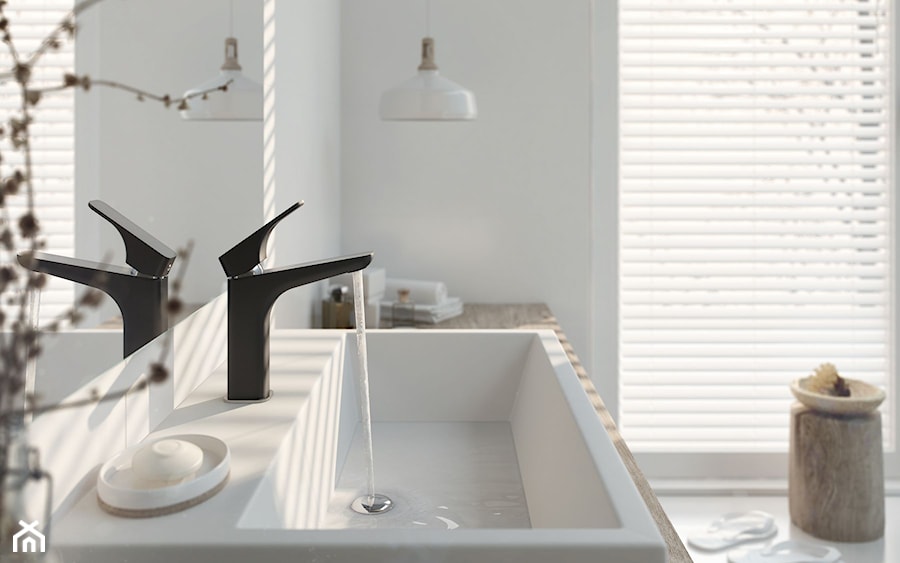 Industrialna łazienka - Łazienka z oknem, styl minimalistyczny - zdjęcie od DEANTE