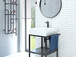 Industrialna łazienka - Średnia łazienka z oknem, styl industrialny - zdjęcie od DEANTE