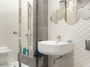 Umywalki - Mała bez okna łazienka, styl glamour - zdjęcie od DEANTE