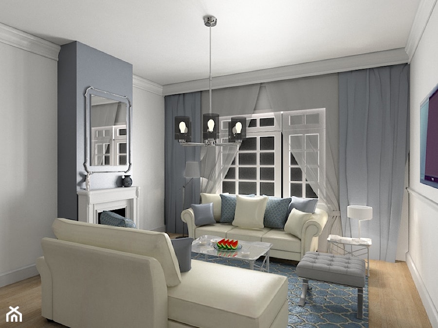 Mieszkanie w Kamienicy - Salon, styl glamour - zdjęcie od NOVEL HOMEpracowniaarchitektury