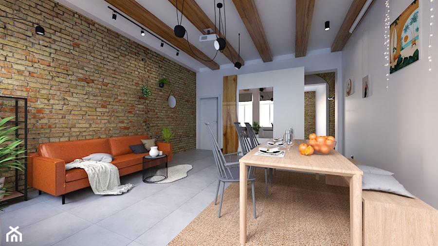 Kamienica - Salon, styl minimalistyczny - zdjęcie od PAT Architektura Wnętrz