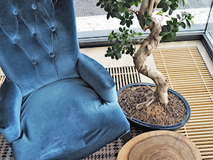 wood&indygo blue - Salon, styl minimalistyczny - zdjęcie od FOX FURNITURE