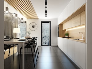 Mieszkanie Kraków | 50 m2 | 2022 - Kuchnia, styl nowoczesny - zdjęcie od CUSTOM PLUS Pracownia projektowa