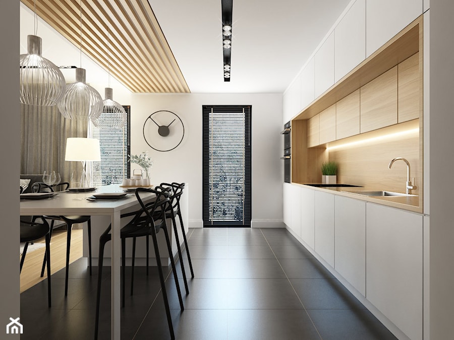 Mieszkanie Kraków | 50 m2 | 2022 - Kuchnia, styl nowoczesny - zdjęcie od CUSTOM PLUS Pracownia projektowa
