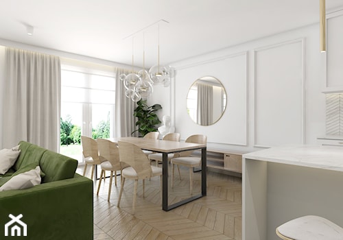 Mieszkanie Chorzów | 68 m2 | 2020 - Jadalnia, styl tradycyjny - zdjęcie od CUSTOM PLUS Pracownia projektowa