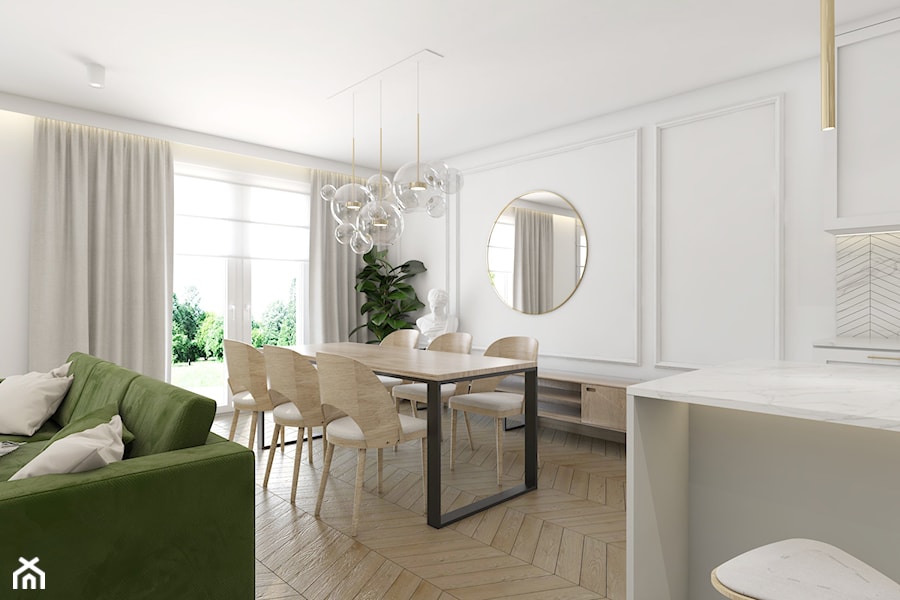 Mieszkanie Chorzów | 68 m2 | 2020 - Jadalnia, styl tradycyjny - zdjęcie od CUSTOM PLUS Pracownia projektowa