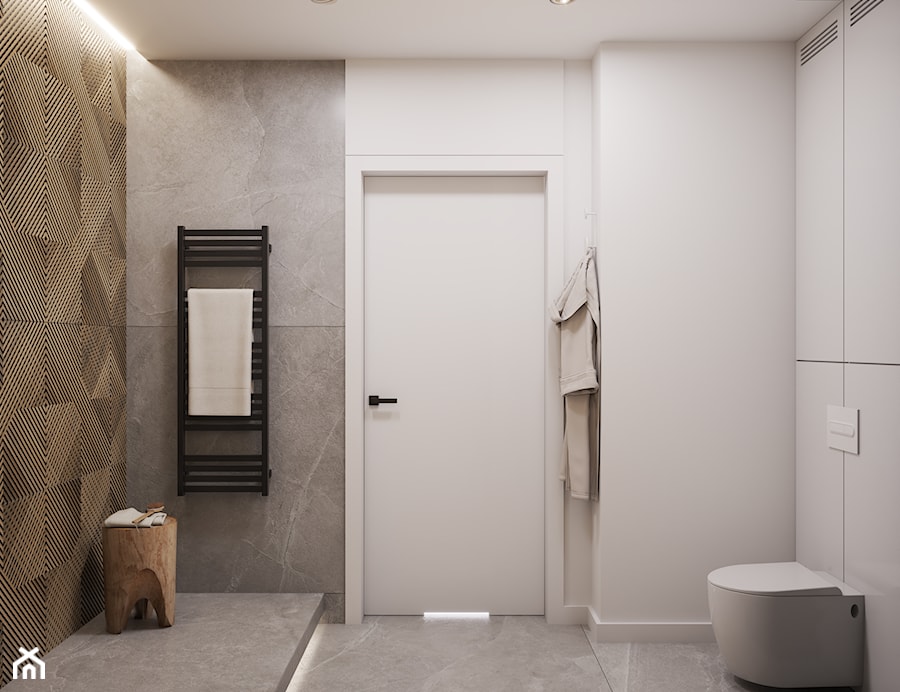Mała łazienka Gliwice | 6m2 | 2022 - Łazienka - zdjęcie od CUSTOM PLUS Pracownia projektowa