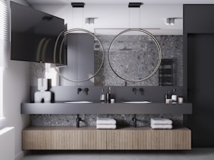 Mieszkanie Bytom | 75 m2 | 2022 - Łazienka - zdjęcie od CUSTOM PLUS Pracownia projektowa