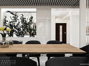 Mieszkanie w stylu glamour - Duża biała jadalnia jako osobne pomieszczenie, styl nowoczesny - zdjęcie od Pracownia Projektowa Wojciech Zieliński