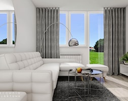 Małe mieszkanie w bloku - Salon, styl nowoczesny - zdjęcie od Pracownia Projektowa Wojciech Zieliński - Homebook