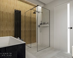Nowoczesne mieszkanie 2 - Średnia łazienka z oknem, styl nowoczesny - zdjęcie od Pracownia Projektowa Wojciech Zieliński - Homebook