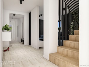 Małe mieszkanie - Hol / przedpokój, styl nowoczesny - zdjęcie od Pracownia Projektowa Wojciech Zieliński