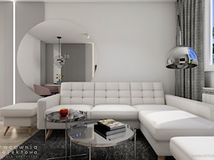 Małe mieszkanie w bloku - Salon, styl nowoczesny - zdjęcie od Pracownia Projektowa Wojciech Zieliński