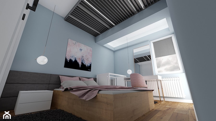 Sypialnia w stylu nowoczesnym - zdjęcie od Pracownia Projektowa Wojciech Zieliński