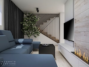 Małe mieszkanie - Salon, styl nowoczesny - zdjęcie od Pracownia Projektowa Wojciech Zieliński