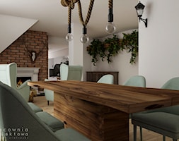 Rustykalny nowoczesny dom - Salon, styl rustykalny - zdjęcie od Pracownia Projektowa Wojciech Zieliński - Homebook