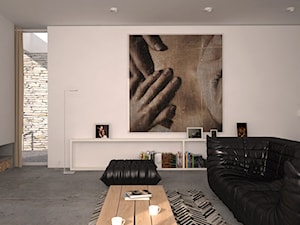 Wnetrza domu jednorodzinnego - Salon, styl nowoczesny - zdjęcie od architekturastudio wnętrza