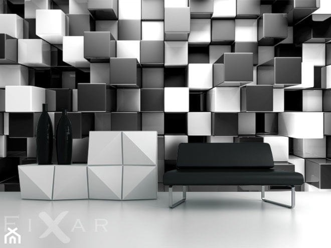 Trójwymiarowe kwadraty - zdjęcie od Fixar PL - Homebook