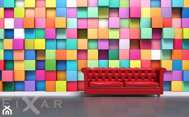 Tonalne, kubiczne kolory - zdjęcie od Fixar PL - Homebook