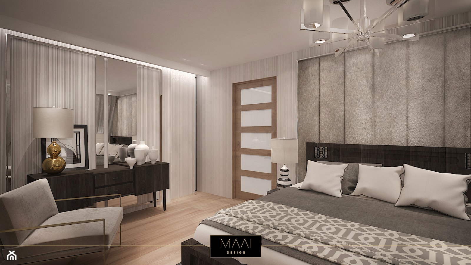 Pokój gościnny - Sypialnia, styl nowoczesny - zdjęcie od MAAI Design - Homebook