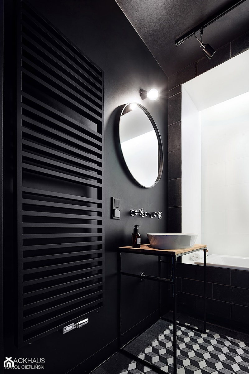 Łazienka w nowoczesnym stylu z mozaiką 3D - zdjęcie od Athena Marmor