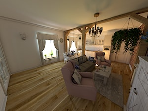 Mieszkanie w stylu prowansalskim - Salon, styl prowansalski - zdjęcie od P.S.-projekt