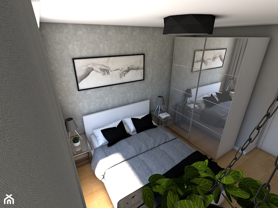 Mieszkanie na wynajem - Sypialnia, styl nowoczesny - zdjęcie od P.S.-projekt