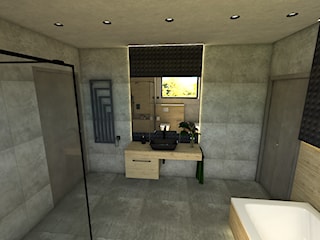 Łazienka w betonie