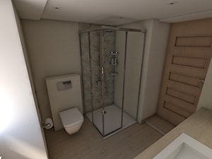 Nie wielka łazienka - Średnia z punktowym oświetleniem łazienka z oknem - zdjęcie od P.S.-projekt