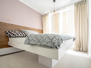 Sypialnia z lewitującym łóżkiem - zdjęcie od Esona Architektura