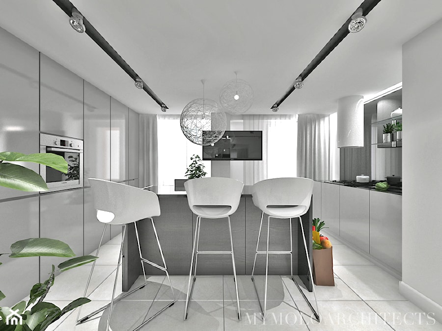 mh flat - Kuchnia, styl nowoczesny - zdjęcie od Mymolo Patrycja Dąbek
