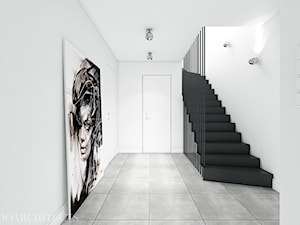 bm house - Średni biały hol / przedpokój, styl nowoczesny - zdjęcie od Mymolo Patrycja Dąbek