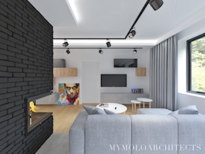 AM HOUSE - Salon, styl minimalistyczny - zdjęcie od Mymolo Patrycja Dąbek