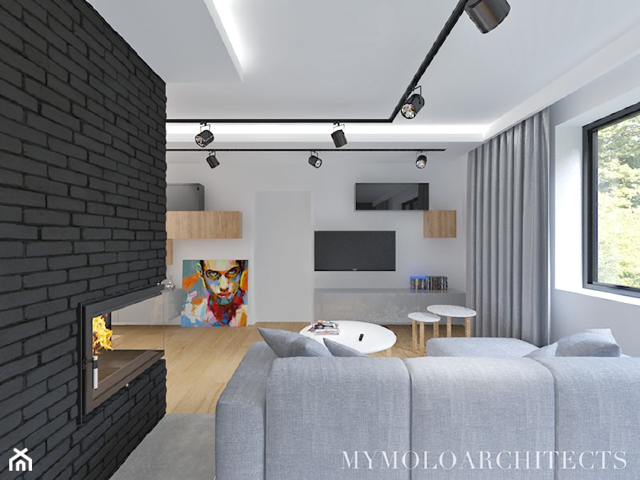 AM HOUSE - Salon, styl minimalistyczny - zdjęcie od Mymolo Patrycja Dąbek
